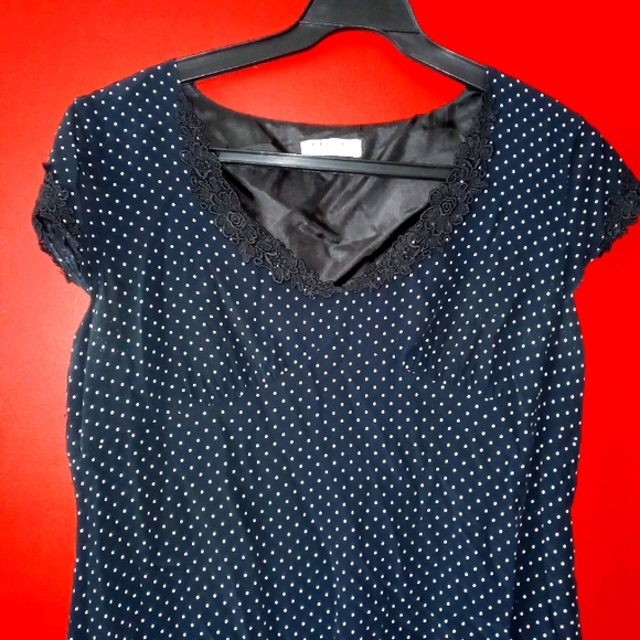 Precis Petites Pokadot Dress Sz Medium - Picture 2 of 7